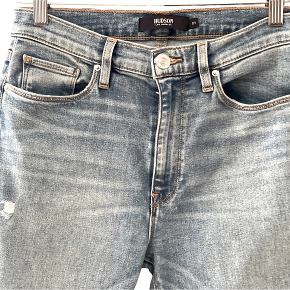 HUDSON~BARBARA BOOTCUT KNEE WORN DETAILS ~ SZ 27 - Picture 4 of 6